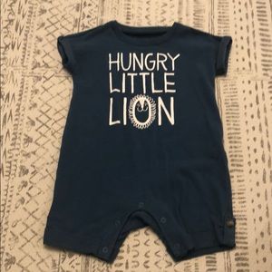 Cat & Jack “Hungry Little Lion” Romper size 6-9M
